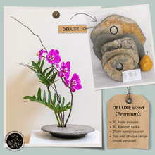 Load image into Gallery viewer, The Slate Vase - Handcrafted DELUXE Slate Vase | Ikebana-Inspired