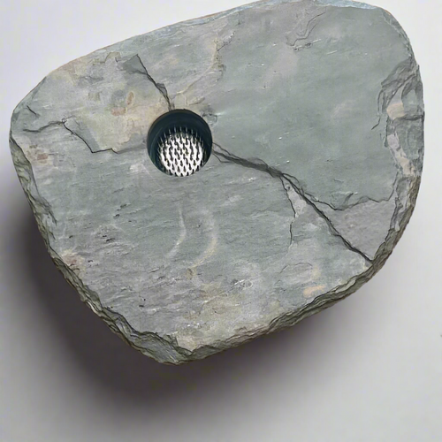Close-up of LARGE Vase - grey background