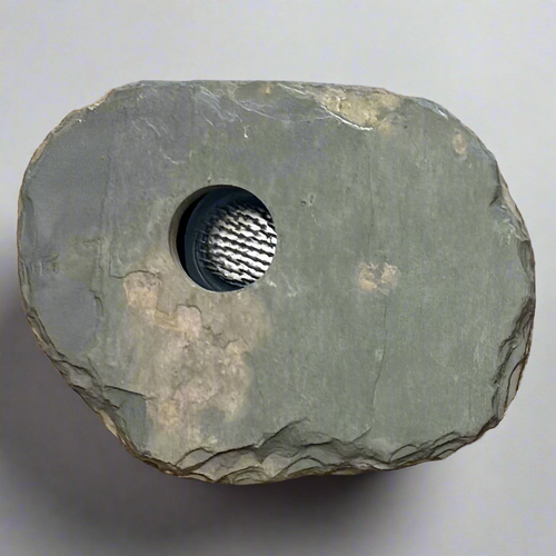Close-up of MED13 Vase #2 - grey background