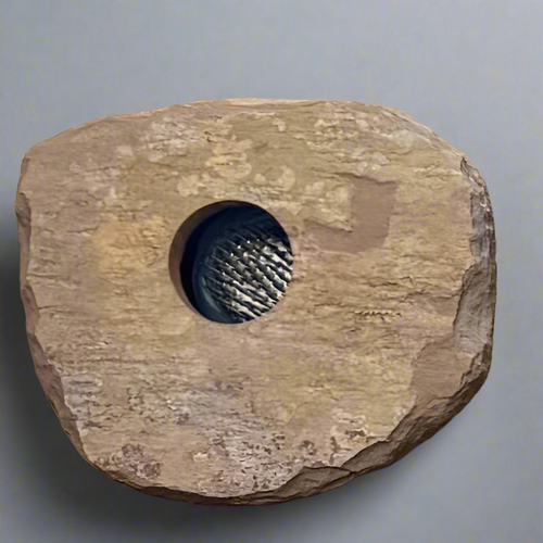 Close-up of Small Vase #1 - grey background