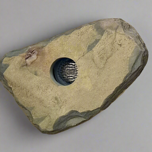 Close-up of Small Vase #3 - grey background