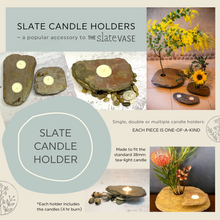 Load image into Gallery viewer, BUNDLE - Slate Tea-Light Candle Holders