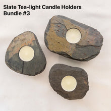 Load image into Gallery viewer, BUNDLE - Slate Tea-Light Candle Holders
