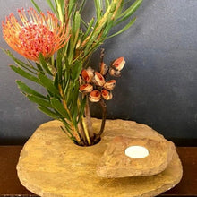 Load image into Gallery viewer, The Slate Vase in Large with matching Slate Tea-Light Candle Holder